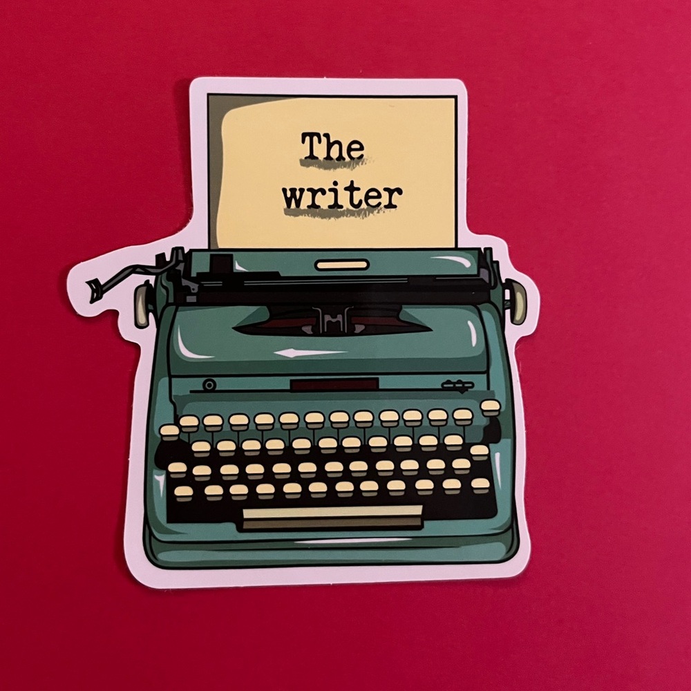 “The Writer” Typewriter Sticker
